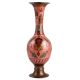 Hand Painted PinkÂ Enamel Brass Flower VaseÂ for Home Decoration