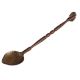 Old Brass Spoon with Pizza Cutter At End