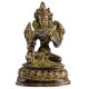 Brass Goddess Tara Statue On Lotus Pedestal