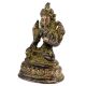 Brass Goddess Tara Statue On Lotus Pedestal