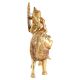 Brass Goddess Durga On Lion Statue