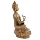 Brass Buddha Statue In Decorative Robe