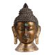Brass Meditating Buddha Head Idol