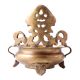 Hand Carved Ethnic Brass Urli With Legs