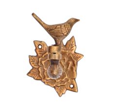 Brass Bird Figurine Bracket for Wall Shelves