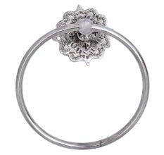 Silver Decorative Brass Home Towel Ring