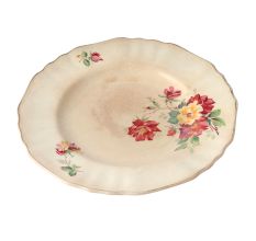 Hand Colored Porcelain Decorative Plate