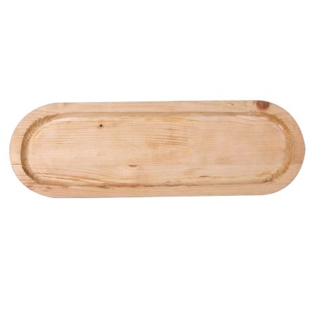 Wooden Oval Tea Tray Serving Plate