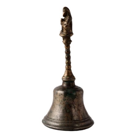 Brass Bell With Hanuman Finial