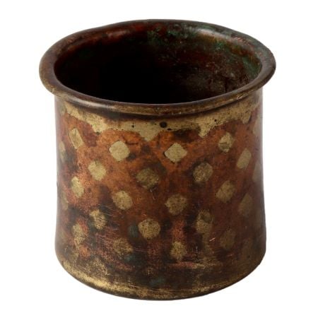 Ganga Jamuna Brass And CopperÂ Panchpatra Holy Water Vessel