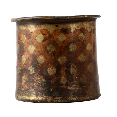 Ganga Jamuna Brass And CopperÂ Panchpatra Holy Water Vessel