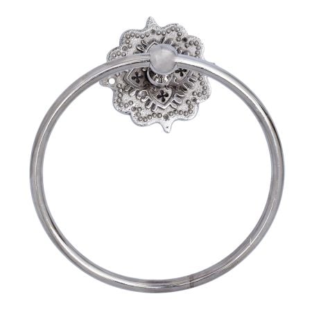Silver Decorative Brass Home Towel Ring