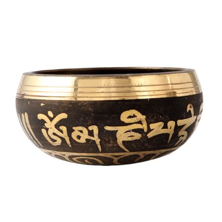 Black Brass Tibetan Singing Musical Bowl