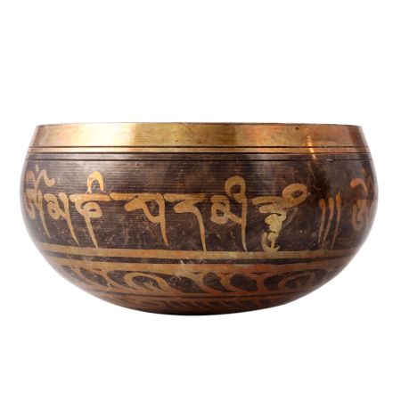 Black Brass Singing Bowl Or Tibetan Prayer Instrument