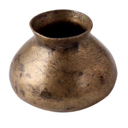 Used Brass Water Pot With Flat Base