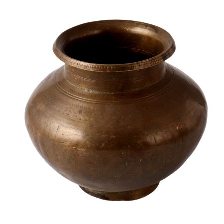 Rare Primitive BrassÂ Kitchen Pot