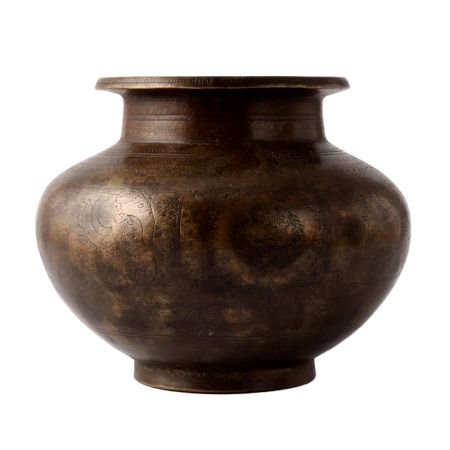 Hand Crafted Fine Engraved Brass Pot