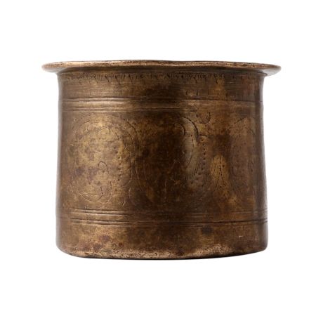 Brass Puja Panch patra Cup In Antique Finish
