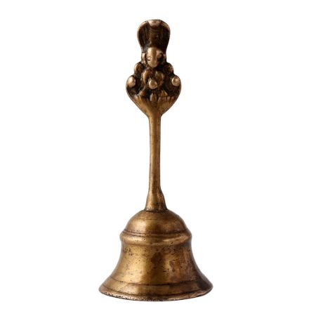 Authentic Brass Hand held Bell For Puja Rituals