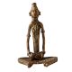 Brass Dhokra Lady with Drum Figurine