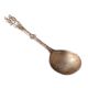 Brass Spoon Or Ladle With Man and Women Figurine