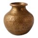 Old Brass Faded Pattern Water Pot