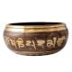 Brown Brass Tibetan Singing Bowl from Nepal