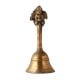 Brass Hand Held Bell With God Finial