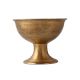 Golden Brass Cup With Circular Base