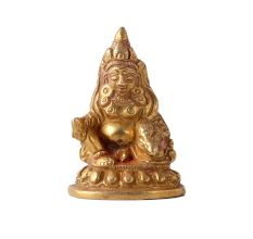 Brass Lord of Treasure Wealth Kuber Murti or Statue