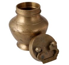 Old Brass Gangajal Lota With Lid