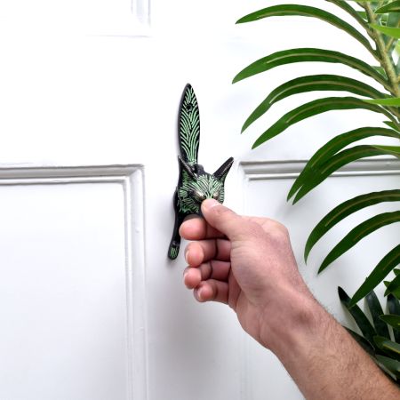 Brass Vintage Fox Head Knocker