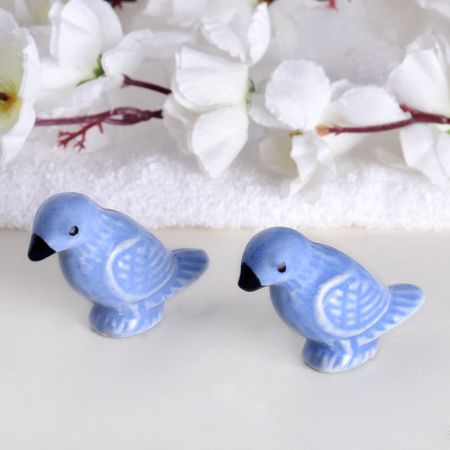 Slate Blue Ceramic Bird Drawer Knob Online