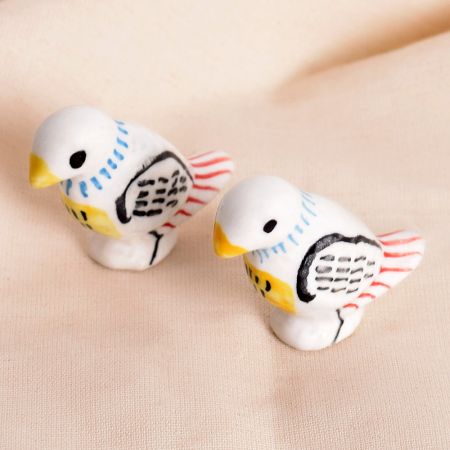 Black Feather Ceramic Bird Knob
