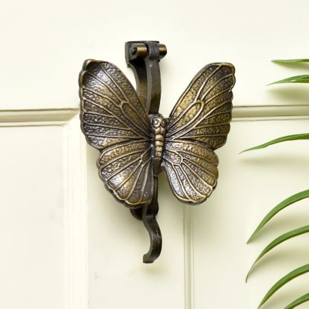 Antique Butterfly Iron Door Knocker