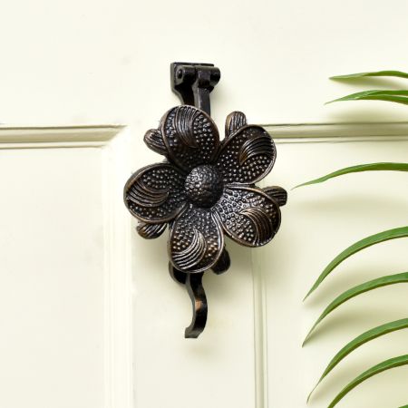 Antique Sunflower Iron Door Knocker