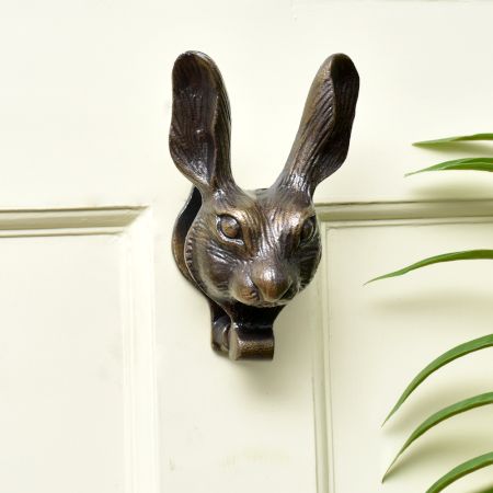 Antique Rabbit Face Iron Door Knockers