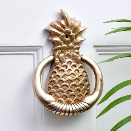 Handmade Pineapple Design Solid Brass Door Knocker