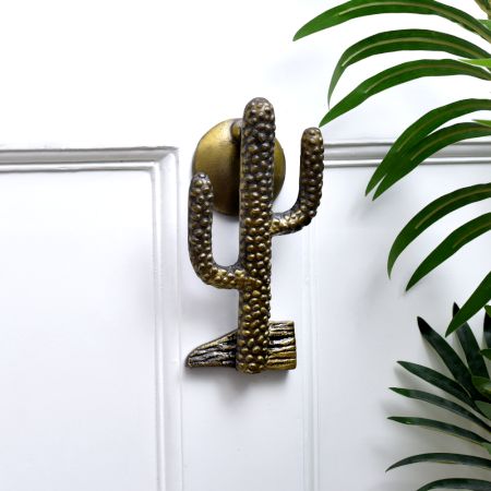 Antique Cactus Shape Iron Door Knockers