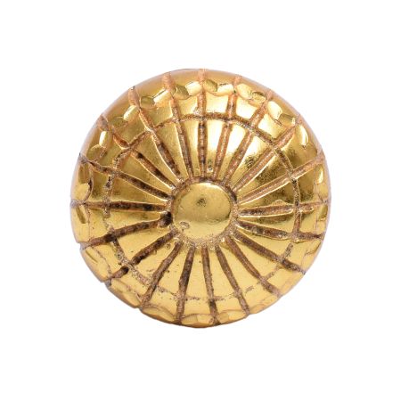 Carved Round Abstract Aluminum Knob