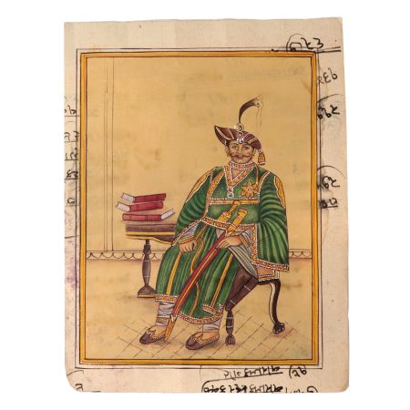 Maharaja Rajasthani RoyalÂ Water Color Painting