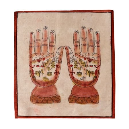 Cloth Painting  Of Hand Tantrik Tantric Painting