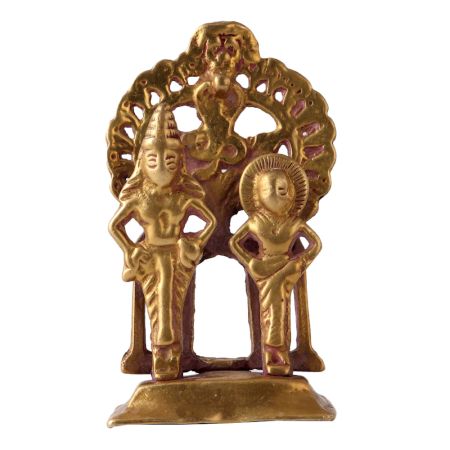 Brass Vishnu Lakshmi Statue With Arch