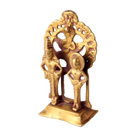Brass Vishnu Lakshmi Statue With Arch