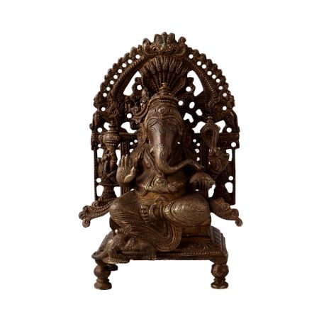 Brass Idol of God Ganesha Decorative Murti