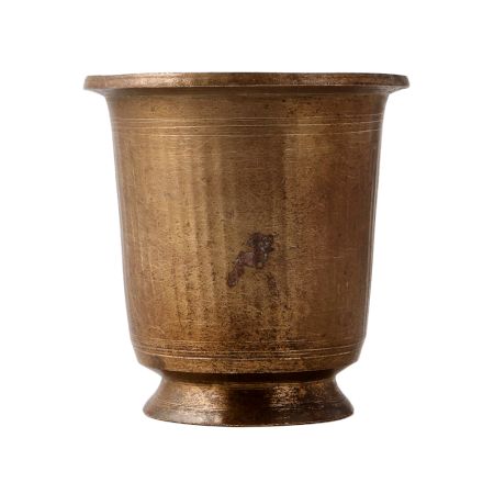 Brass Tumbler Glass With A Round Base