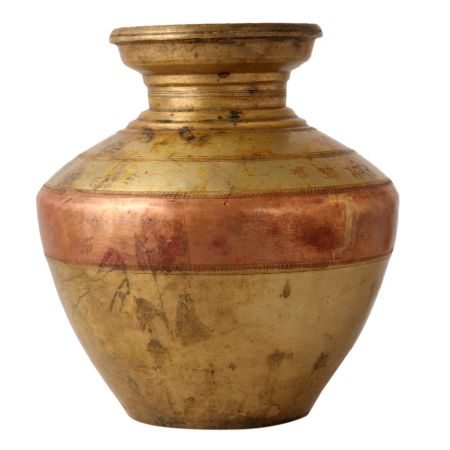 Brass-Copper Used Water Pot for Hindu Worship