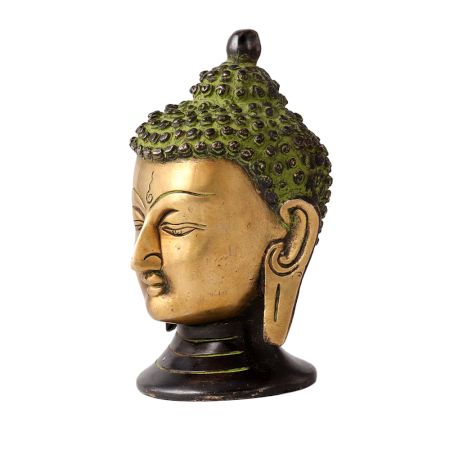 Brass Â Buddha Head Wall Art Decor