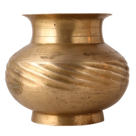 Traditional White Bell Metal Pot