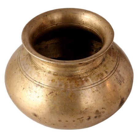 Indian Plain Brass Gangajal Water Pot